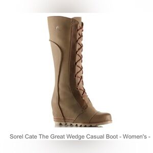Sorel Cate The Great lace up wedge boot
